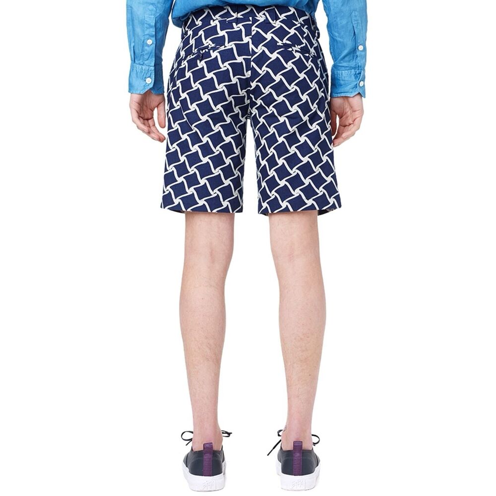 Blue Blue Japan Indigo Japanese Roof Tile Shorts 10” Inseam 3/32 100% Cotton - Picture 2 of 10